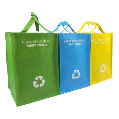 Recycle waste bags, 3 pcs