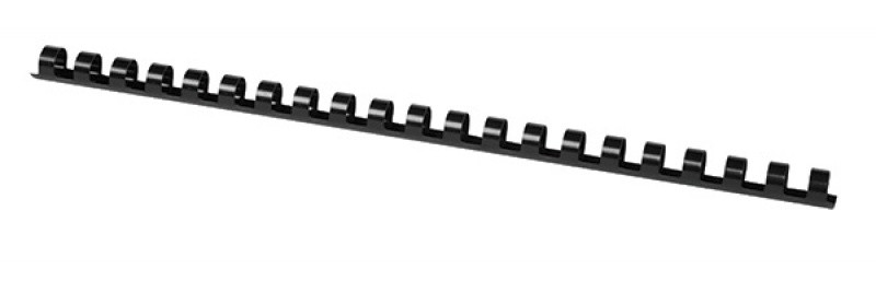 BINDING COMB OFFICE PRODUCTS, 12MM, 100 PCS/BOX, PLASTIC,  BLACK