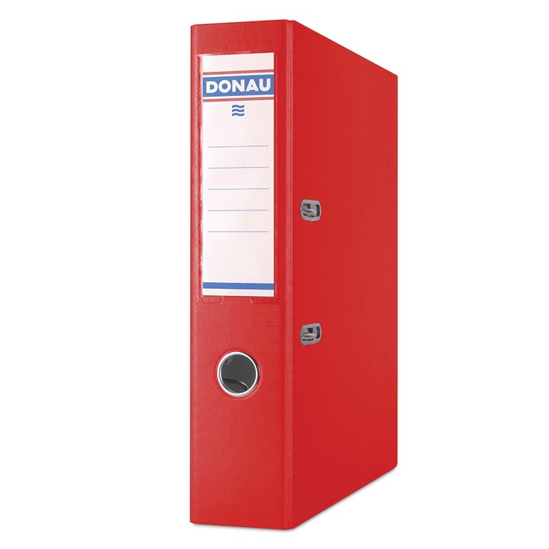 LEVER ARCH FILE MASTER PP/PAPER 7,5CM RED