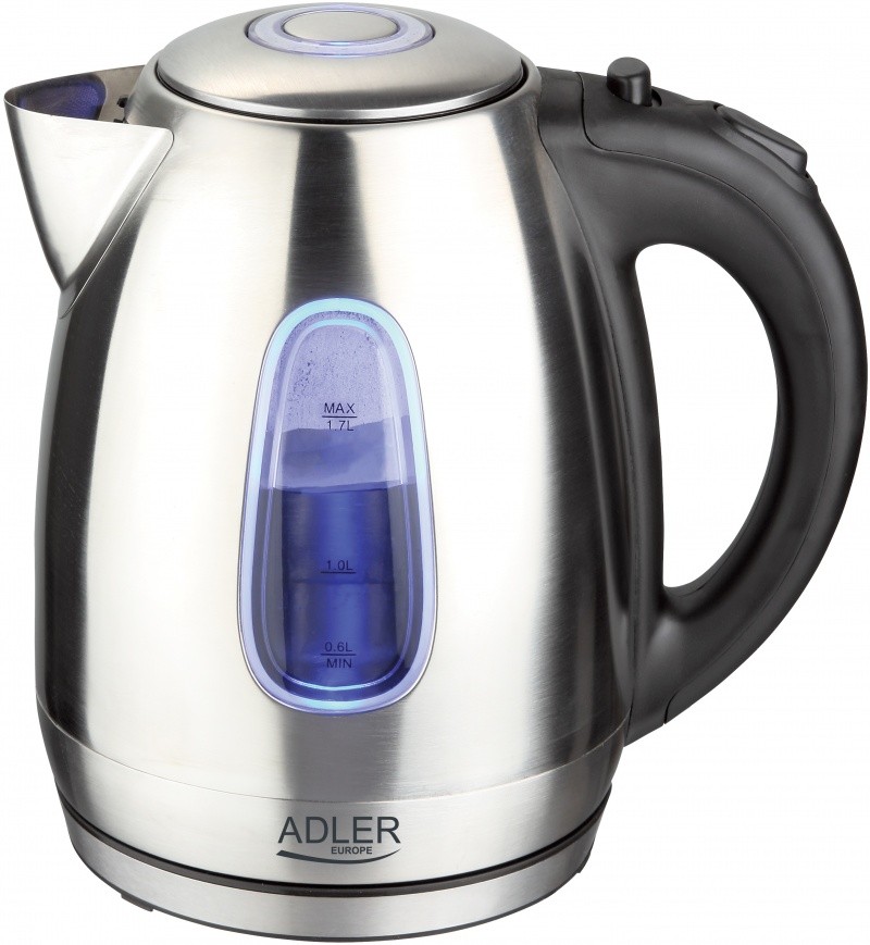 ელექტრო მადუღარა/ჩაიდანი ADLER 1223 1.7L 2200W, მეტალი