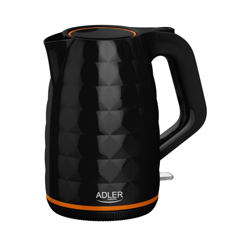 ელექტრო მადუღარა/ჩაიდანი ADLER 1277 1.7L 2200W, შავი