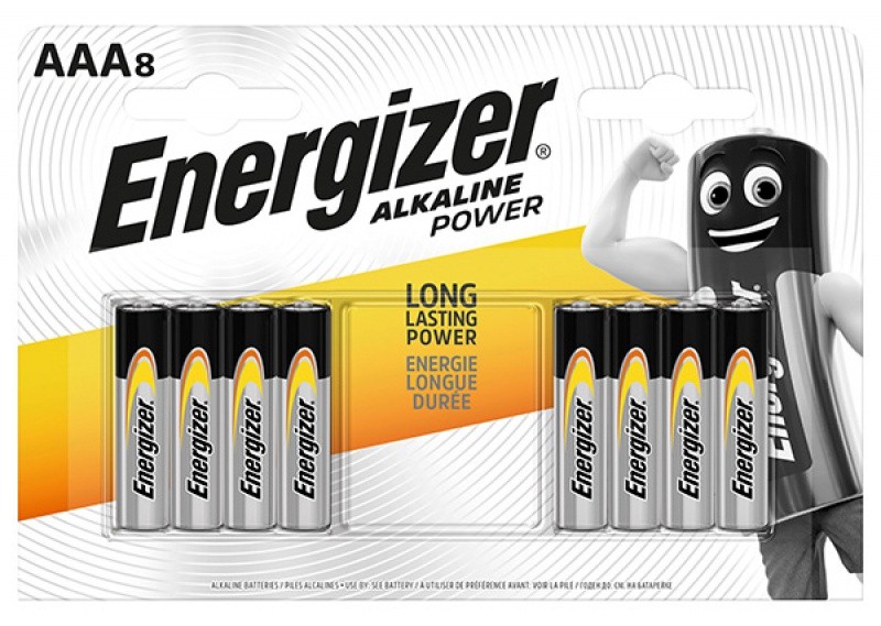 BATTERY ENERGIZER POWER  ALKALAINE AAA/8