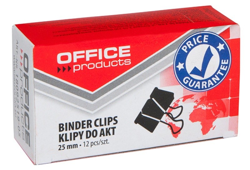 კლიპსი N25 OFFICE PRODUCTS (12 ცალიანი კოლოფი)