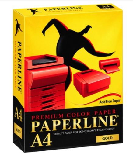 ქაღალდი ფერადი PAPERLINE 500(ფურც)  ყვითელი IK GOLD 200