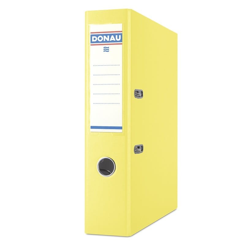 LEVER ARCH FILE MASTER PP/PAPER 7,5CM YELLOW
