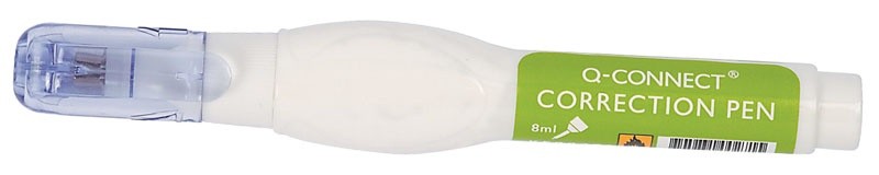 კორექტორი კალამი Q-CONNECT, ლითონის წვერით, 8 მლ.