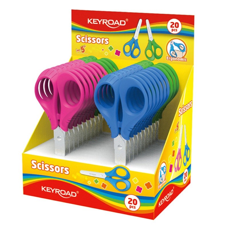 მაკრატელი საბავშვო KEYROAD უსაფრთხო, მომრგვალებული თავი, 12სმ 