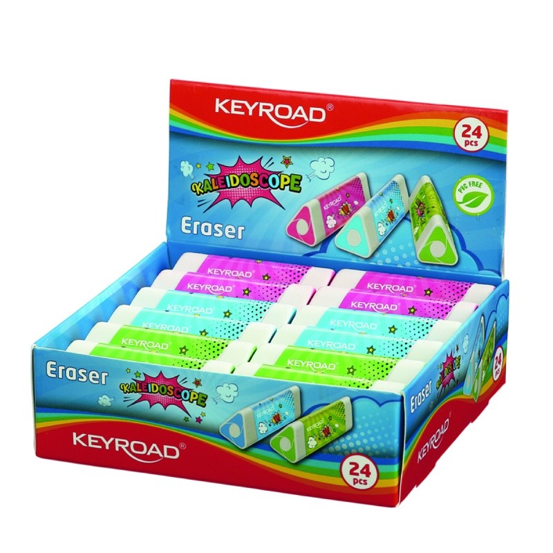 საშლელი KEYROAD Kaleidoscope, სამკუთხა, შერეული ფერები, 1 ცალ