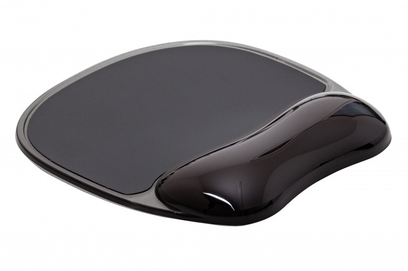 MOUSE MAT, Q-CONNECT, GEL, WITH WRIST SUPPORT, BLACK