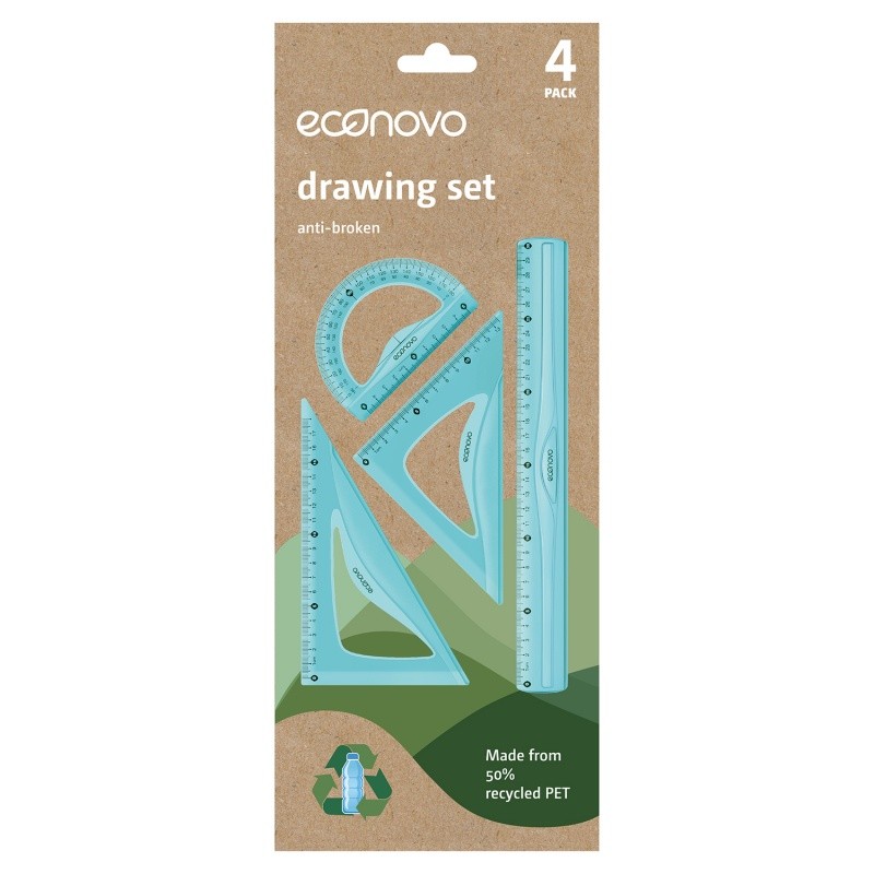 GEOMETRIC SET, KEYROAD, 30CM, 4PCS