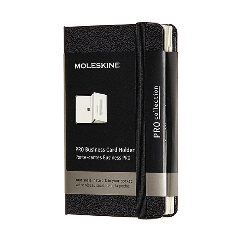 PRO BUSINESS CARD, MOLESKINE, BLACK