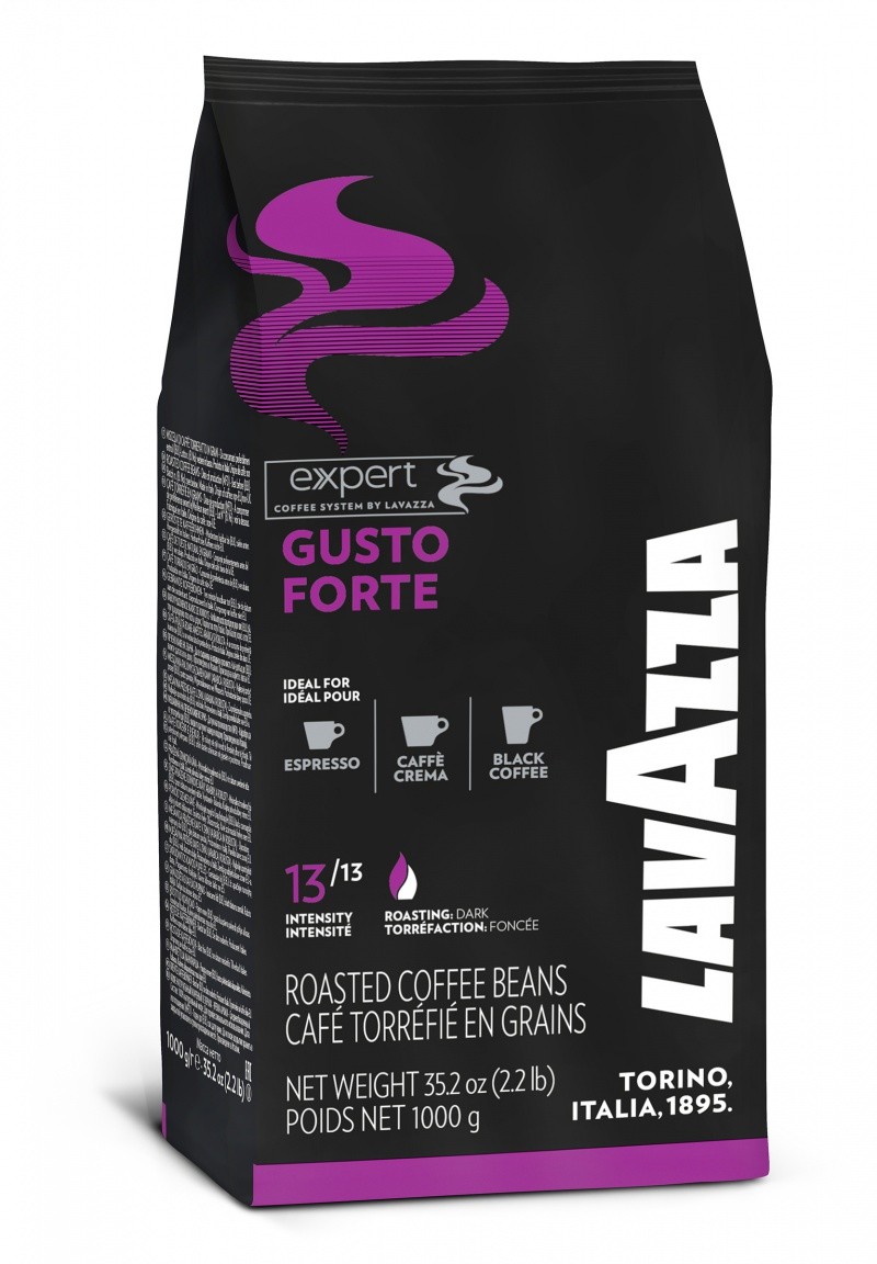 ყავა მარცვლები "LAVAZZA / ლავაცა" GUSTO FORTE EXPERT 1 კგ