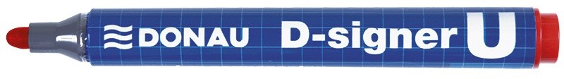 PERMANENT MARKER DONAU  (BULLET TIP) RED