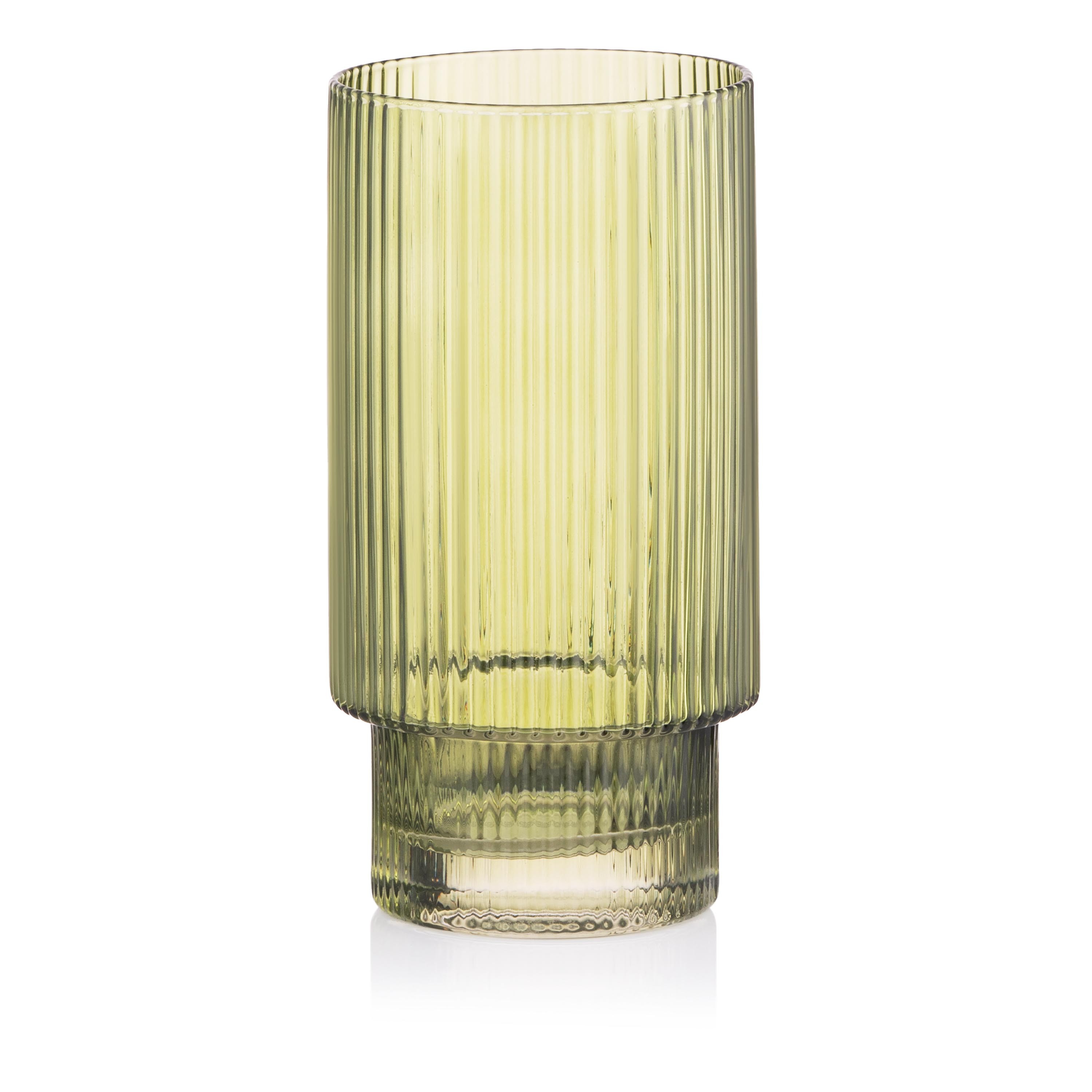 Ardesto Long glasses set, 380ml, 2pcs, glass, green