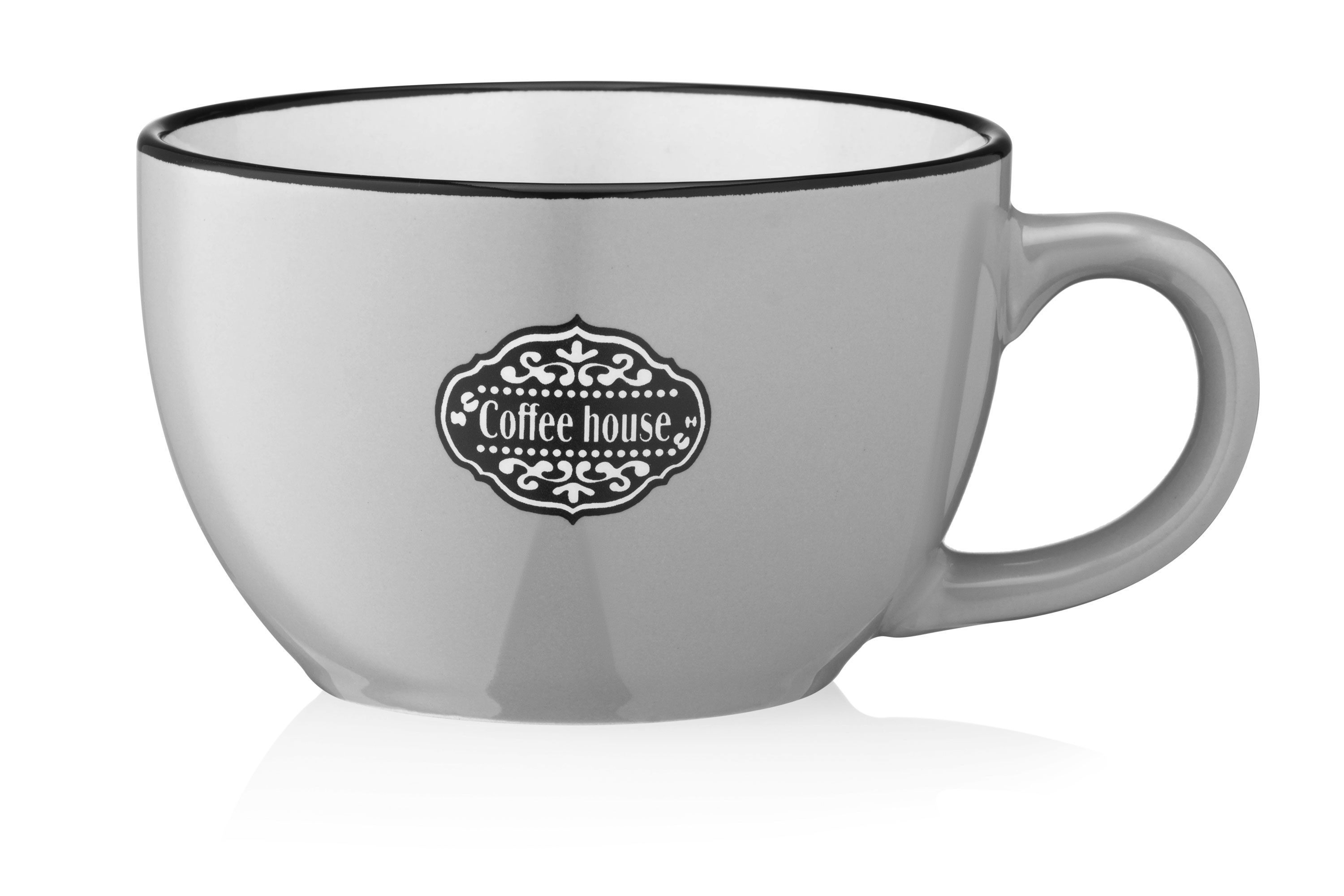ჭიქა "ARDESTO" 480 მლ კერამიკა ნაცრისფერი. სერია Mug  Floerino