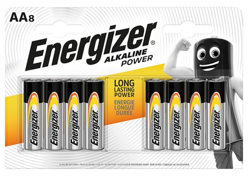 ელემენტი "ენერჯაიზერი / ENERGIZER" AA (8 ცალი) (უმაღლესი ხარისხი)