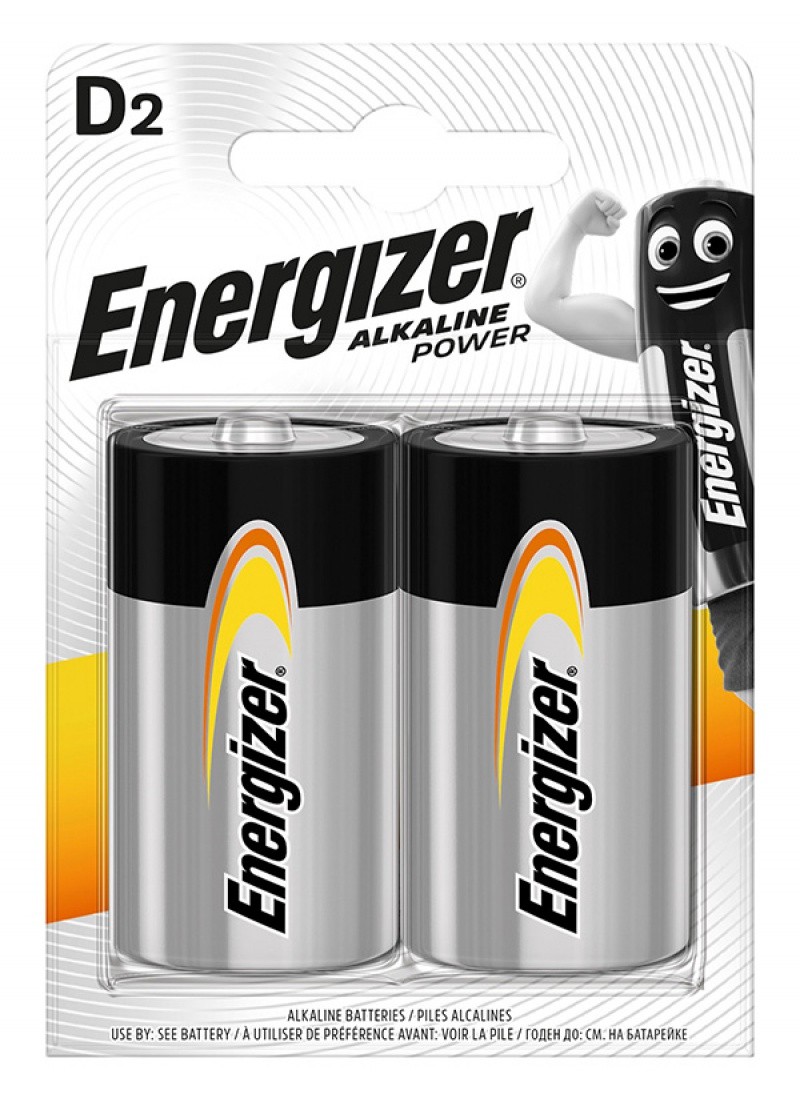 ელემენტი "ენერჯაიზერი / ENERGIZER" D LR20 (2 ცალი) (უმაღლესი ხარისხი)