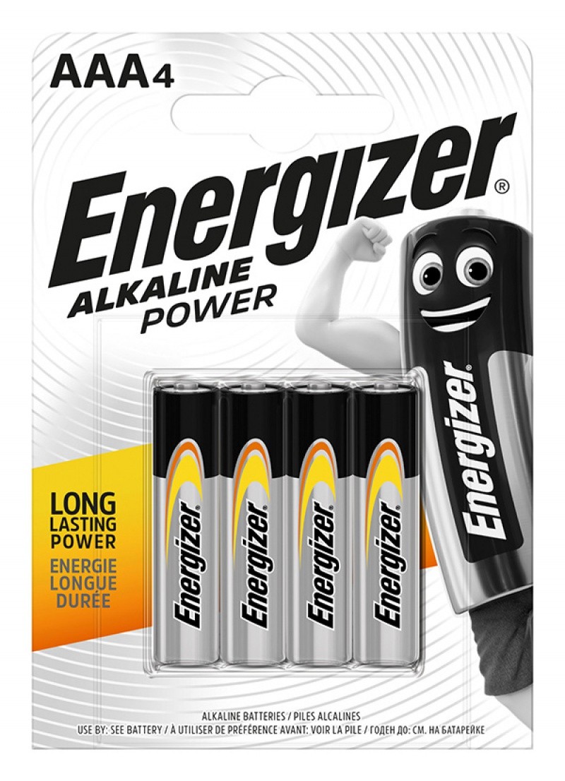 ელემენტი "ენერჯაიზერი / ENERGIZER" AAA (4 ცალი) ALKALINE