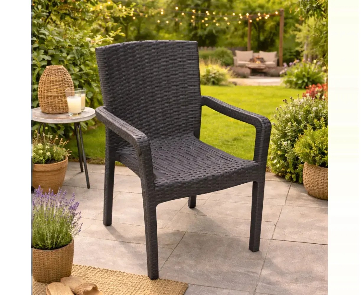 ბაღის სკამი 2000999957123 VECTOR CHAIR 61.5x58x86.5 სმ ANTRACIT