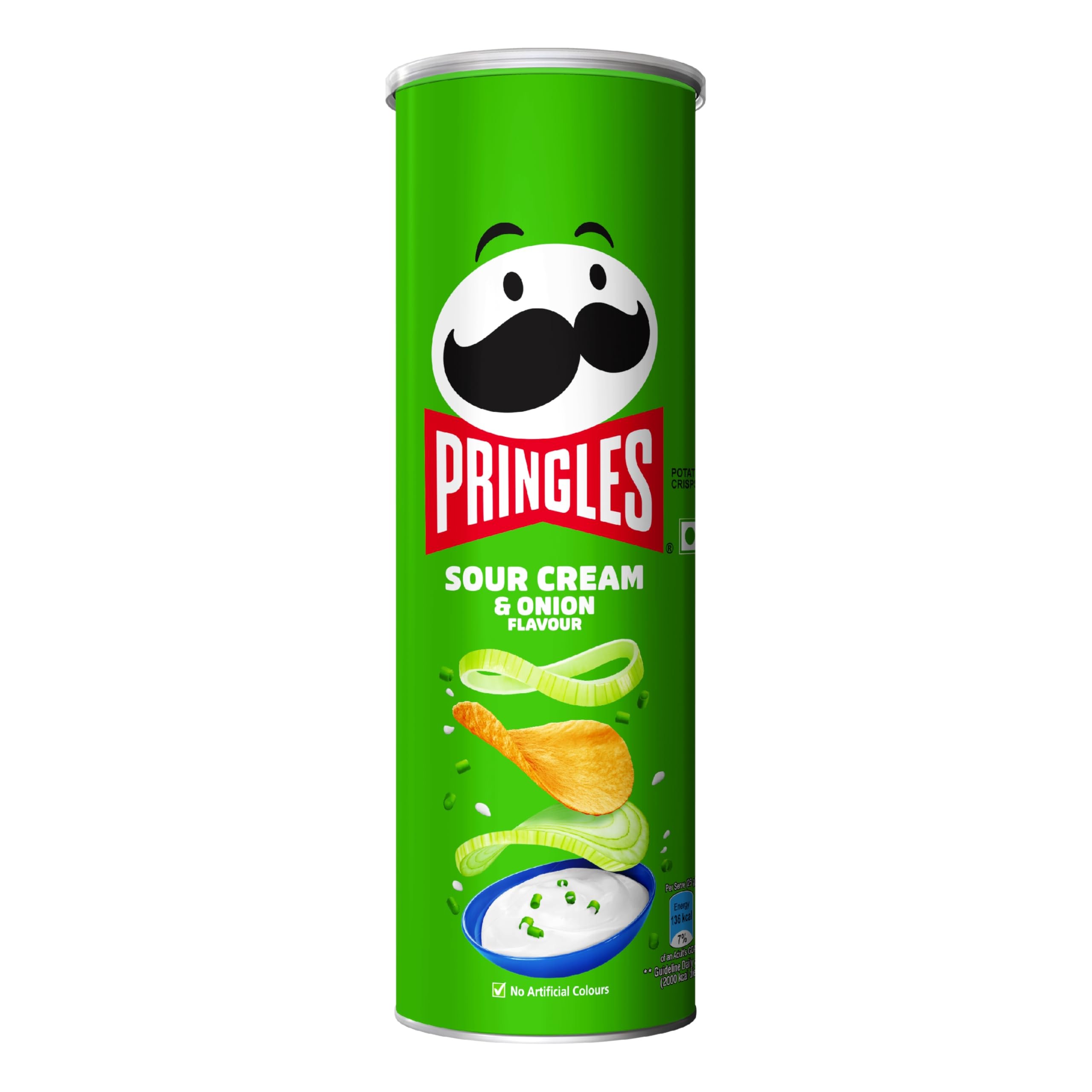 ჩიფსი "პრინგლსი" SOUR CREAM & ONION 165გრ.