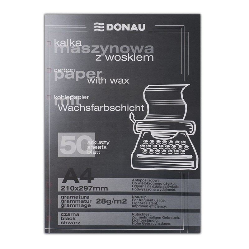 CARBON PAPER A4 BLACK 50 SHEETS