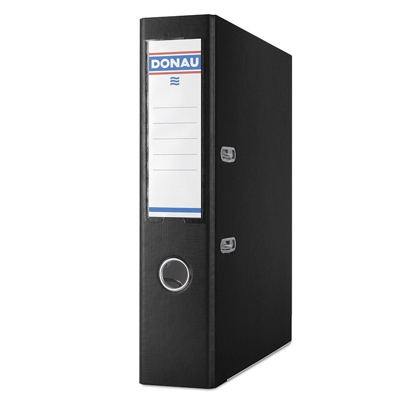 LEVER ARCH FILE MASTER PP/PAPER 7,5CM BLACK