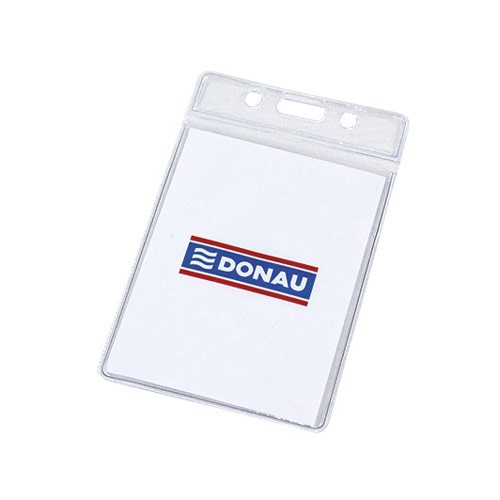 SOFT HOLDER, DONAU, 68X108X0,24MM PVC, INSERT 62X83MM, VERTICAL, CLEAR