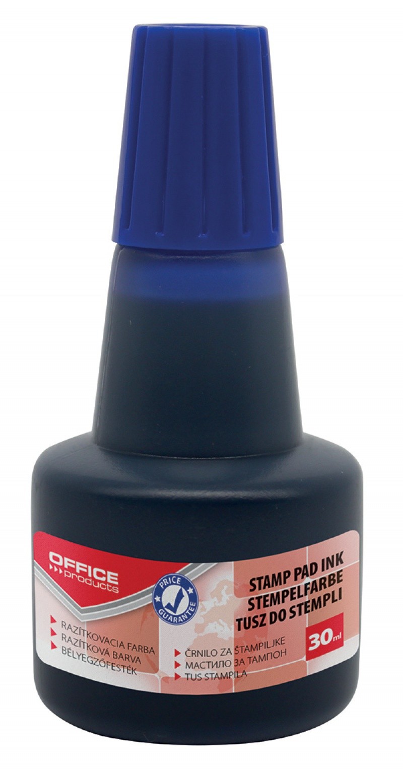 ბეჭდის მელანი 30მლ ლურჯი OFFICE PRODUCTS