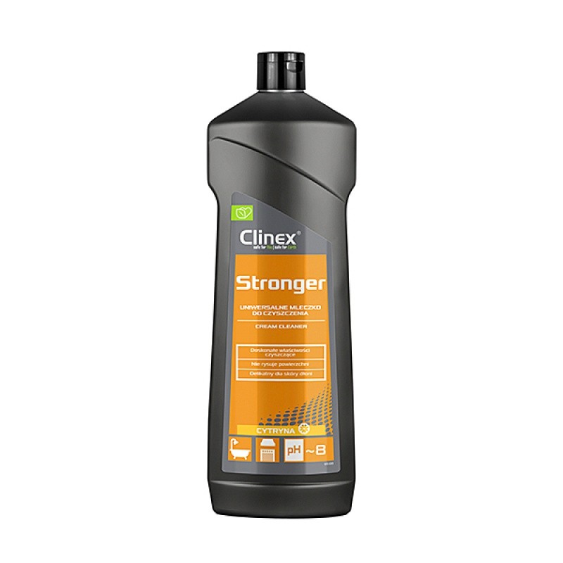 უსაფრთხო-უნივერსალური საწმენდი კრემი CLINEX STRONGER (750 მლ) (ცხიმის, ნადებისა და ჟანგის წინააღმდეგ)