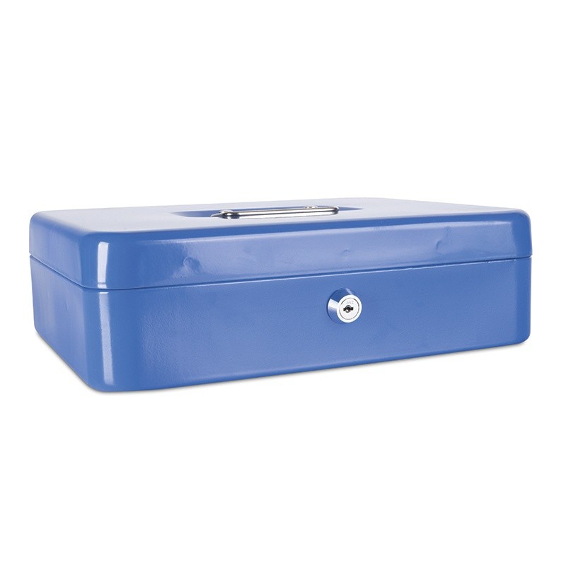 CASH BOX 12'' BLUE 300X240X90MM