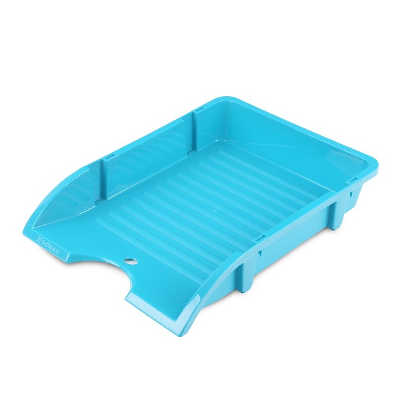 LETTER TRAY DONAU, UNBREAKABLE, SOLID, PP, A4, TURQOISE