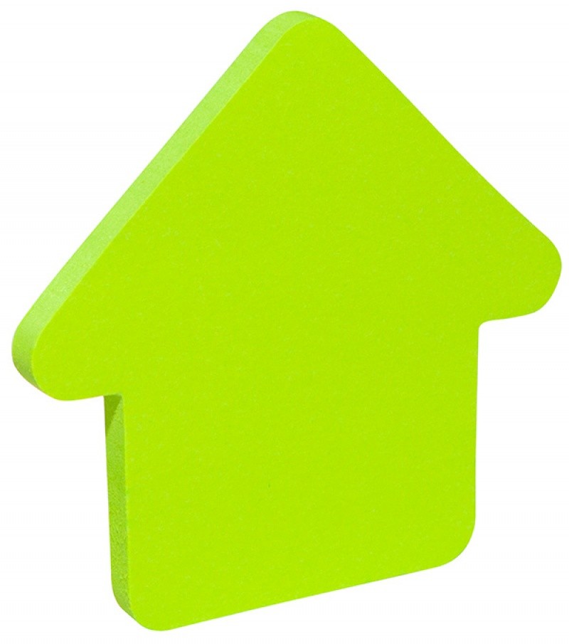 SELF STICKY FANCY NOTES, ARROW, 50 SHEETS GREEN