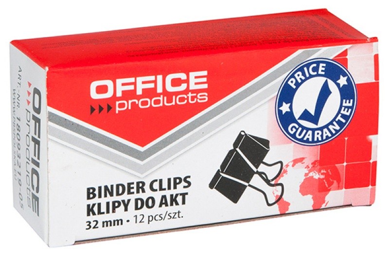 კლიპსი N32 OFFICE PRODUCTS (12 ცალიანი კოლოფი)