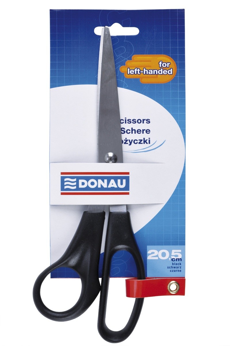 SCISSORS LEFT-HANDED 20.5CM BLACK