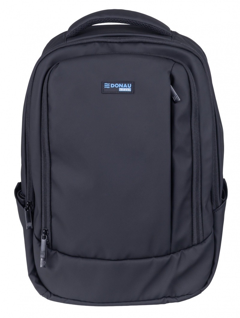 BACKPACK DONAU TRAVEL, WARSAW, 15,6", 23L, USB + CABLE, BLACK