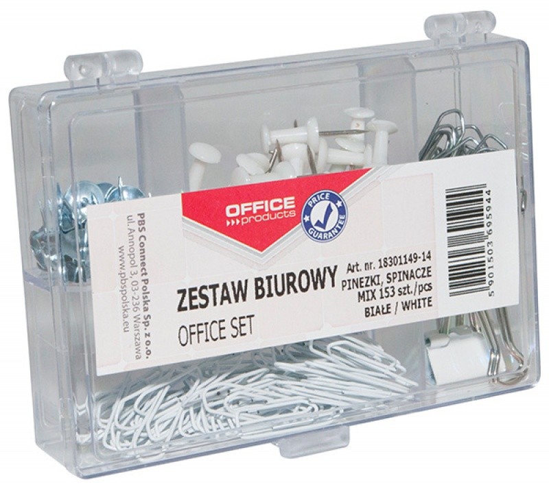 Stationary ნაკრები კოლოფით (Pushpins