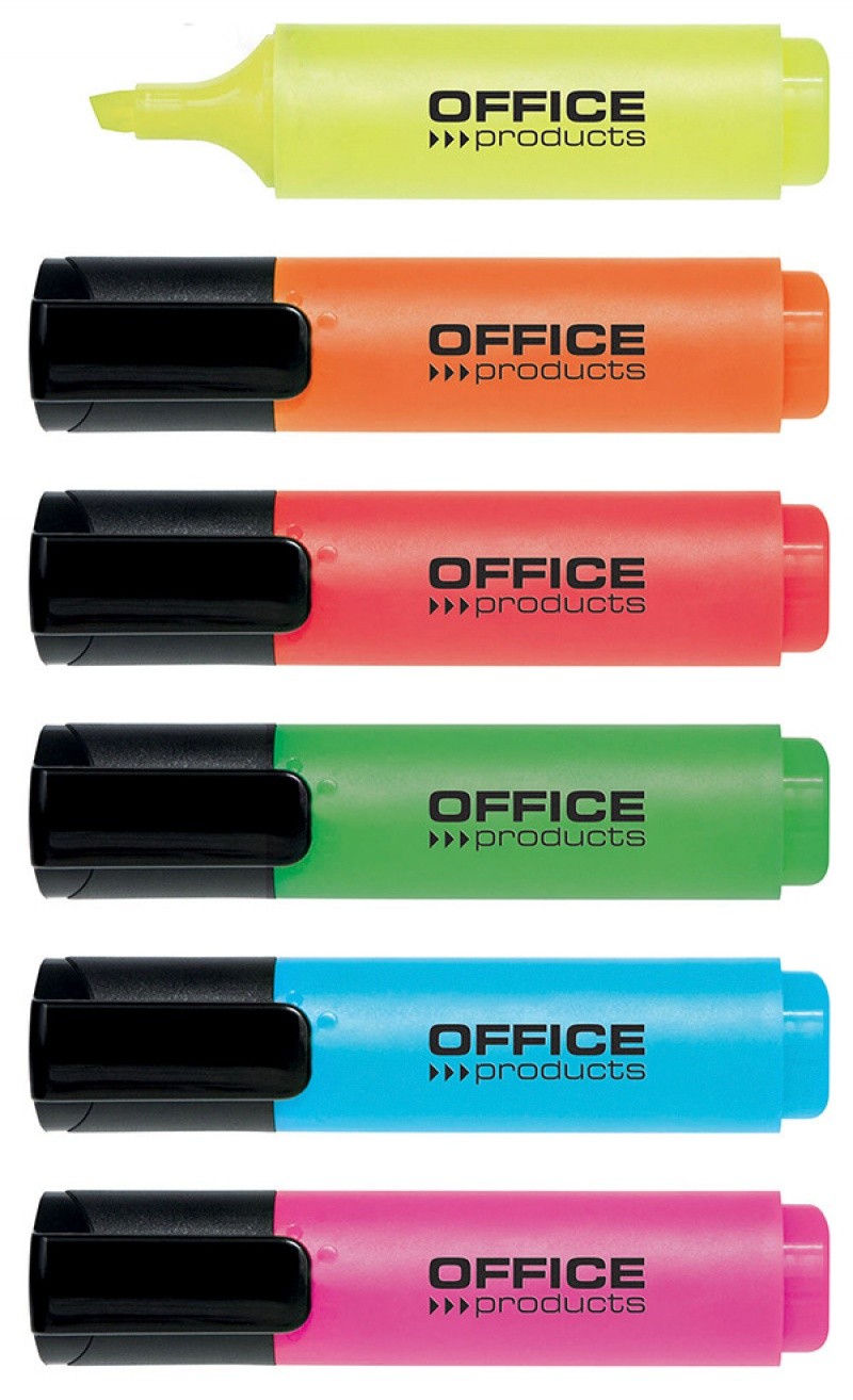 HIGHLIGHTER, OFFICE PRODUCTS, 2-5MM, 6 PCS WALLET
