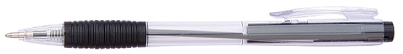 RETRACTABLE BALL PEN, OFFICE PRODUCTS, LINE 0,5MM, DIA 0,7MM, BLACK