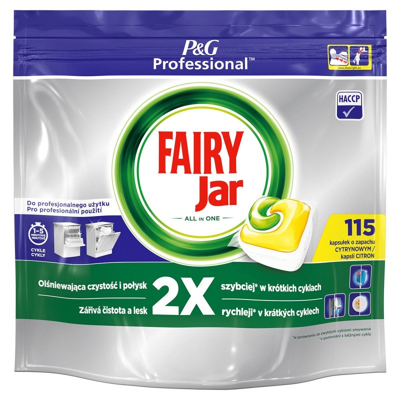 FAIRY PROFESSIONAL CAPSULES FOR DISHWASHER ALL-IN-ONE LEMON 115 PCS