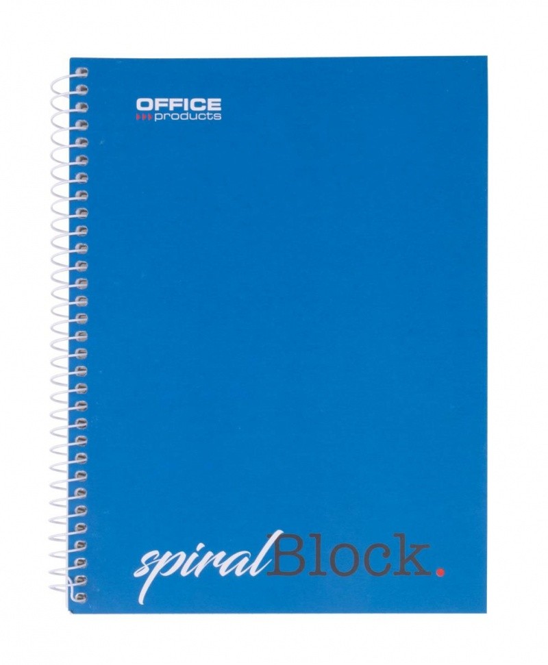 SPIRAL BOOK, OFFICE PRODUCTS, A5, 80 SHEETS, SQUARE, 70 GSM, BLUE