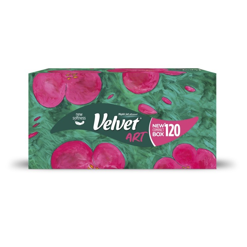 UNIVERSAL TISSUES VELVET, LIFESTYLE HARMONY, 3-PLY, CELLULOSE, 120 SHEETS