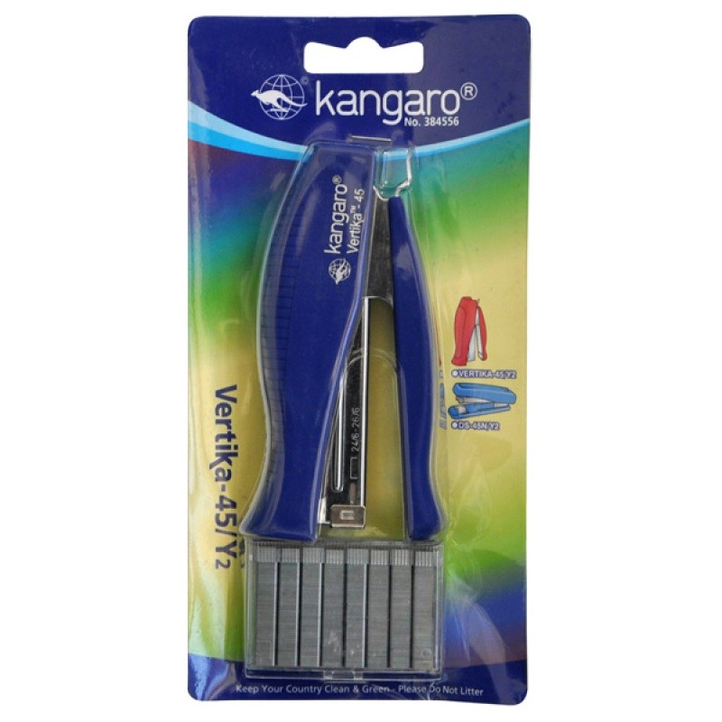 STAPLER KANGARO VERTIKA-45, 30 SHEETS, + STAPLES, BLUE