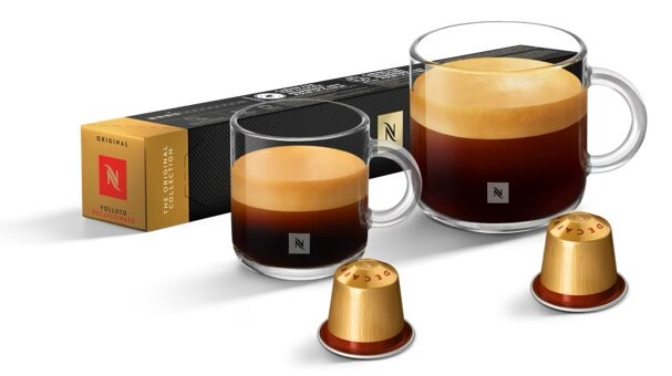 ყავის კაფსულები Nespresso Decaffeinato Volluto OL (10 ცალიანი კოლოფი)