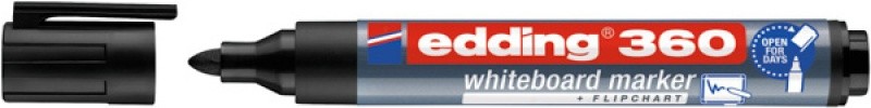 დაფის მარკერი შლადი / ბორდ მარკერი EDDING შავი 1.5-3მმ (მრგვალი თავით)