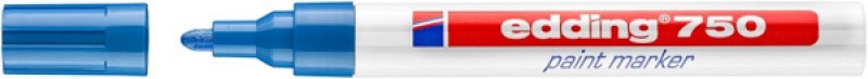 პერმანენტ ზეთოვანი მარკერი (წყალგამძლე) EDDING E-750, 2-4მმ, ლურჯი (ტემპერატურა გამძლე - 1000°C)