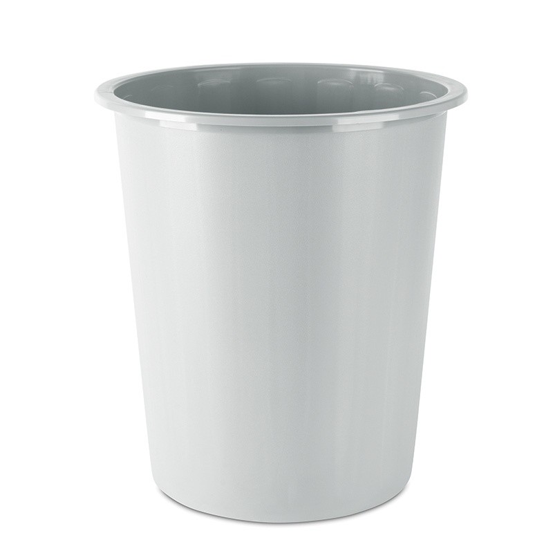 WASTE PAPER BIN, 14L, GRAY