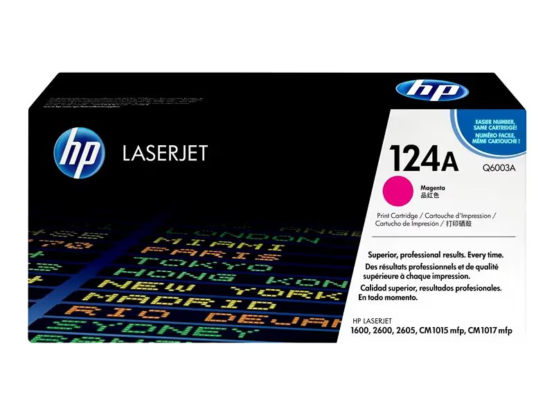 კარტრიჯი 124A, HP, Toner Cartridge, Magenta Q6003A